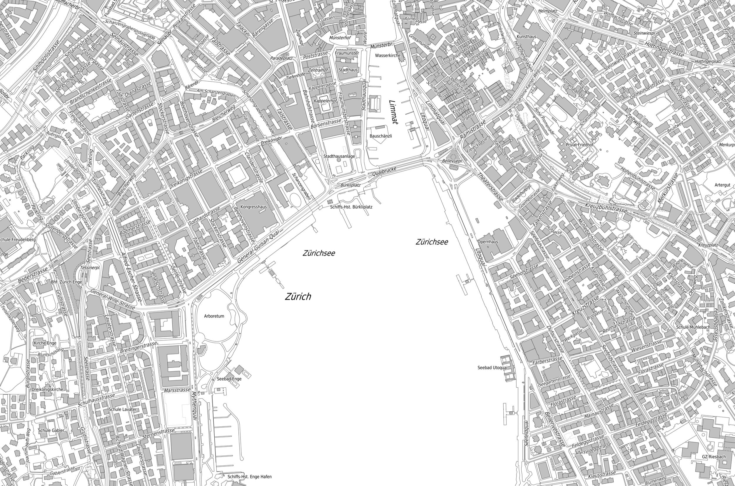 Map of Zürich
